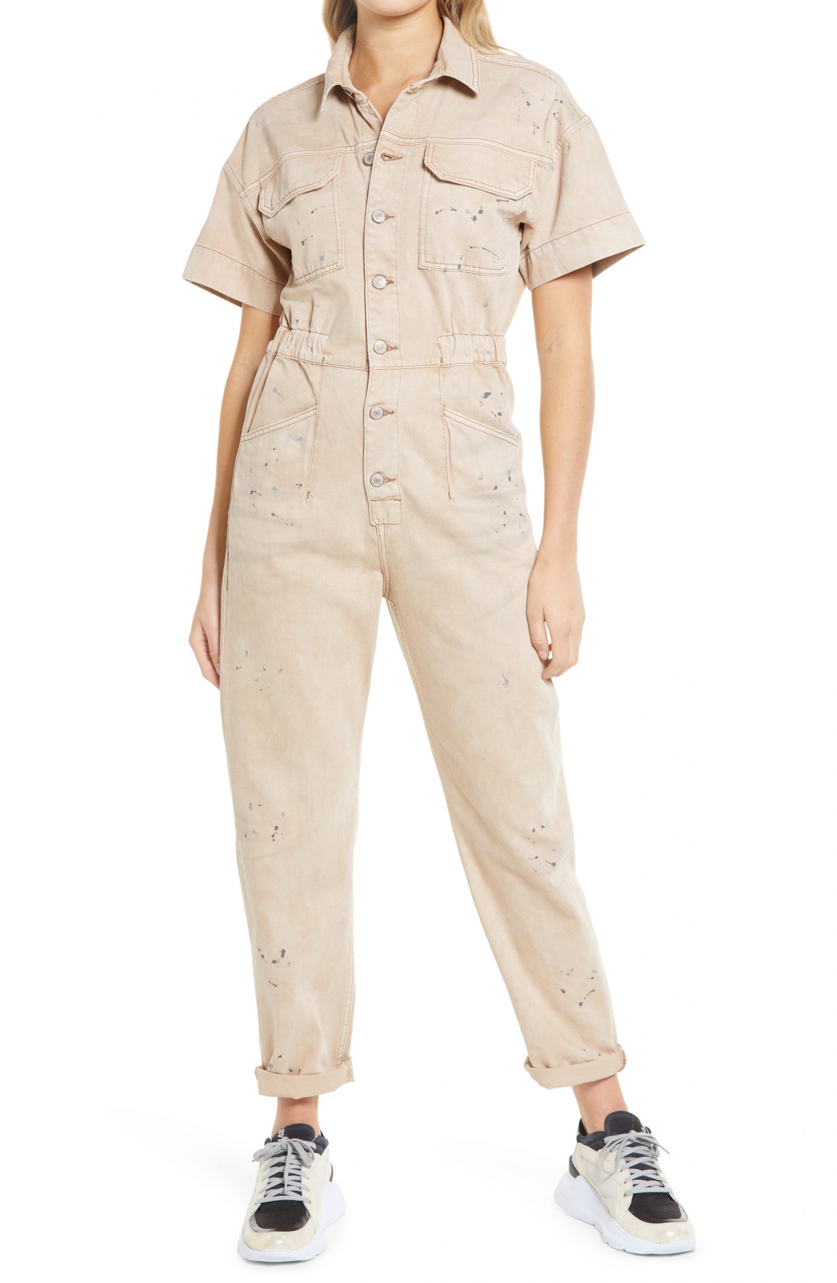 short sleeve jumpsuit womens