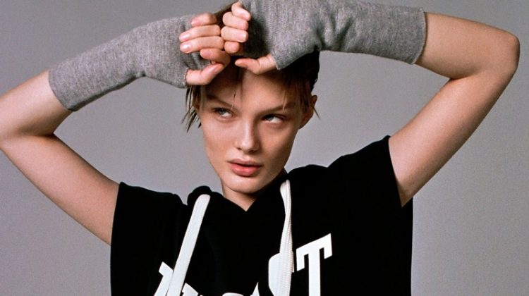 Kris Grikaite Sports Zara x Everlast Collection
