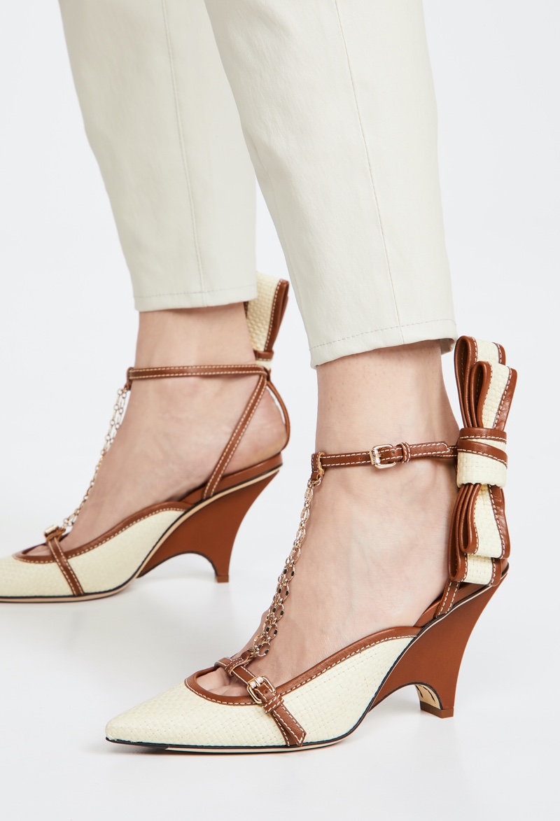 Zimmermann Bow Wedge Pumps $850