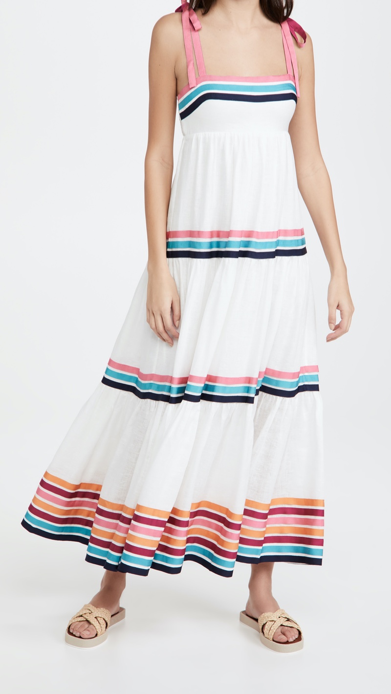 Zimmermann Lulu Ribbon Tiered Dress $850