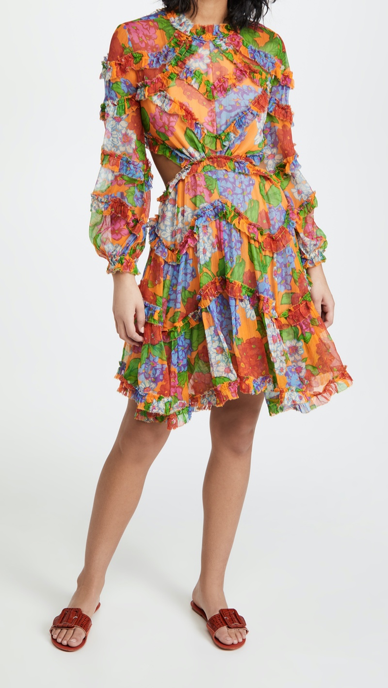 Zimmermann Riders Frill Mini Dress $1,100