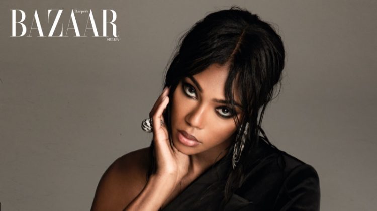 Afiya Bennett Wears Sleek Styles for Harper’s Bazaar Serbia