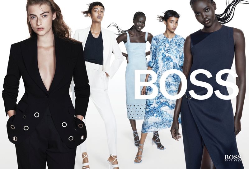 An image from BOSS' spring 2021 advertising campaign.