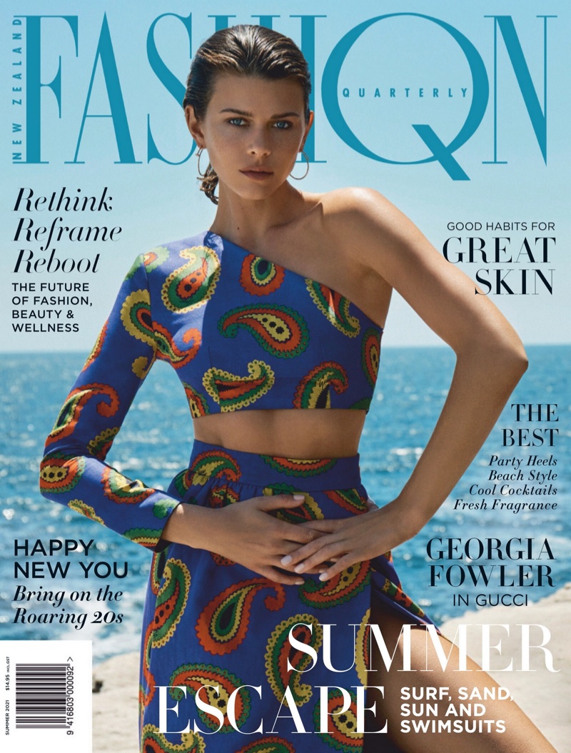 Georgia Fowler on Fashion Quarterly Summer 2021 Cover