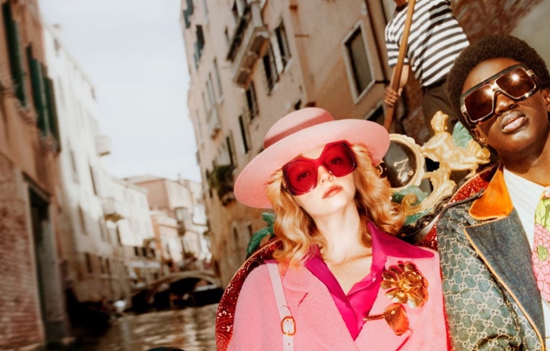 An image from Gucci Eyewear's spring 2021 campaign.