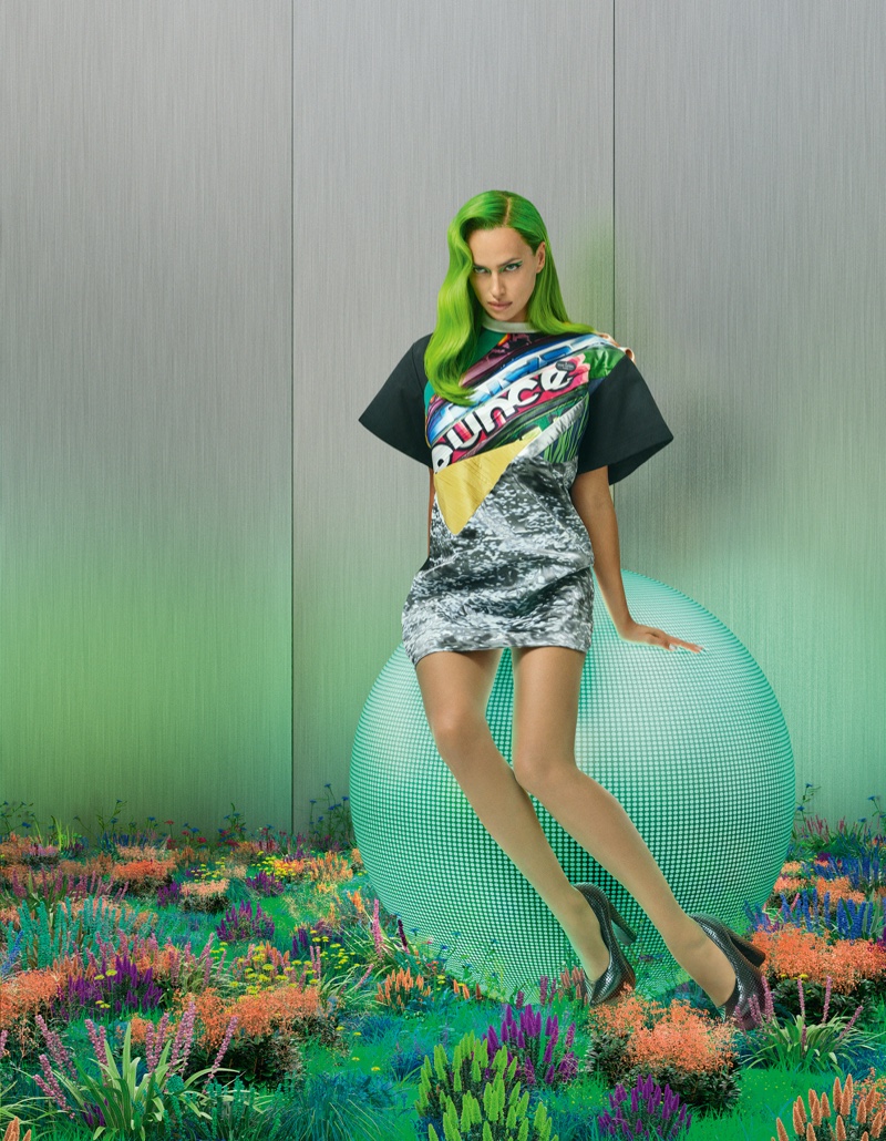 Irina Shayk Looks Glam in Green for Vogue Russia