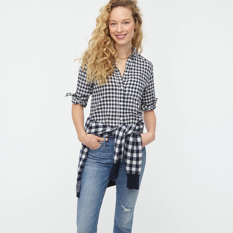 J. Crew Classic-Fit Shirt Crinkle Gingham $44.50