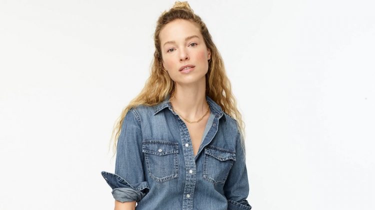 J. Crew Slim-Fit Chambray Shirt $62.50