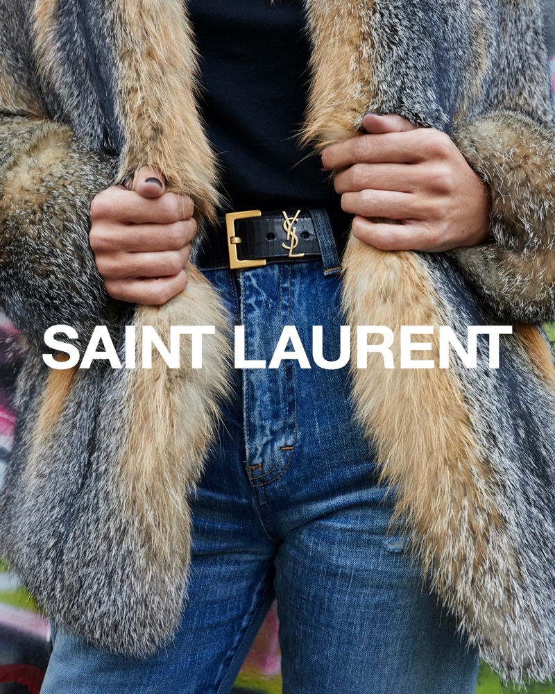 An image from Saint Laurent's spring 2021 advertising campaign.