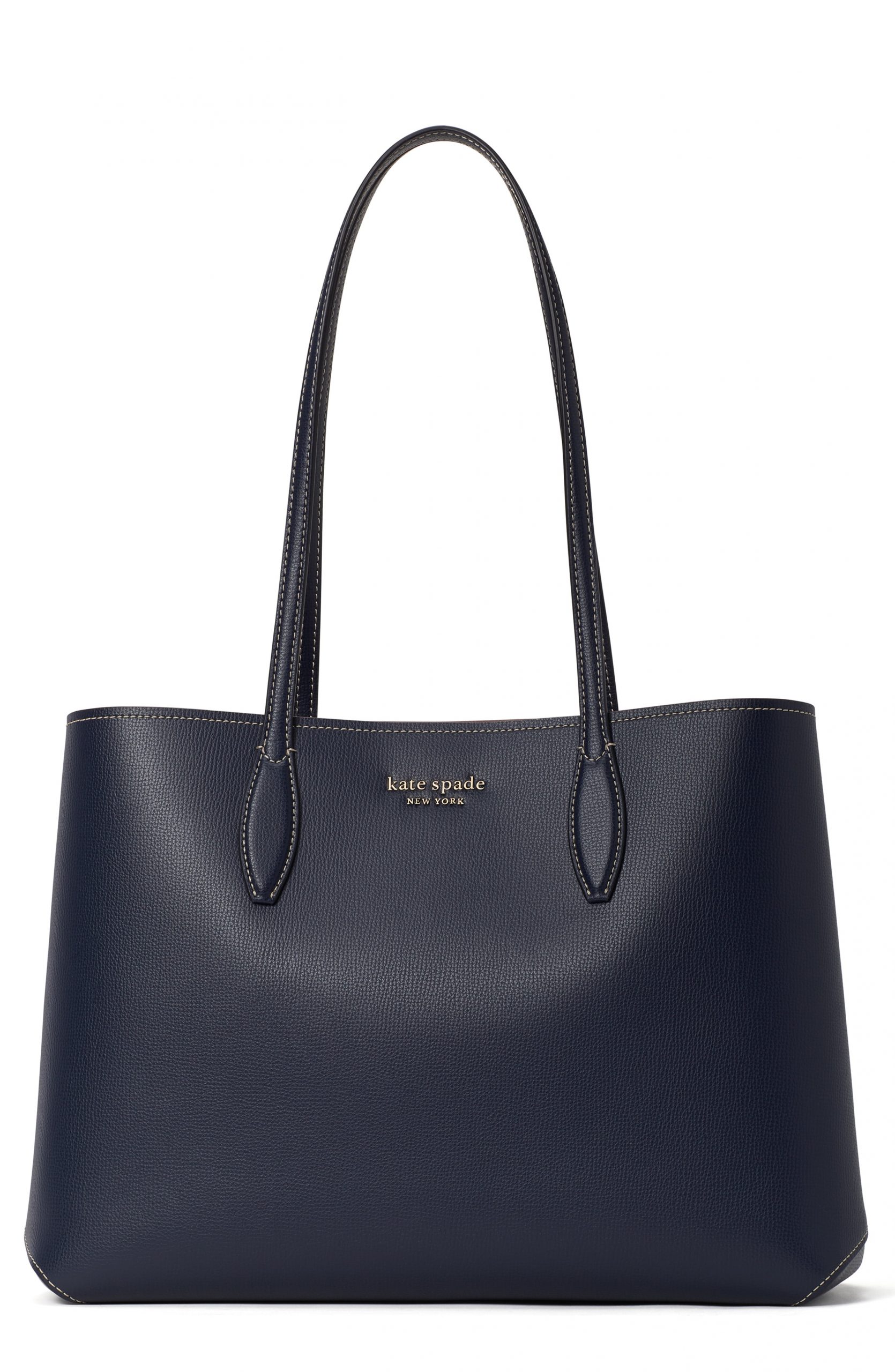 Kate Spade New York All Day Large Leather Tote - Blue | Fashion Gone Rogue