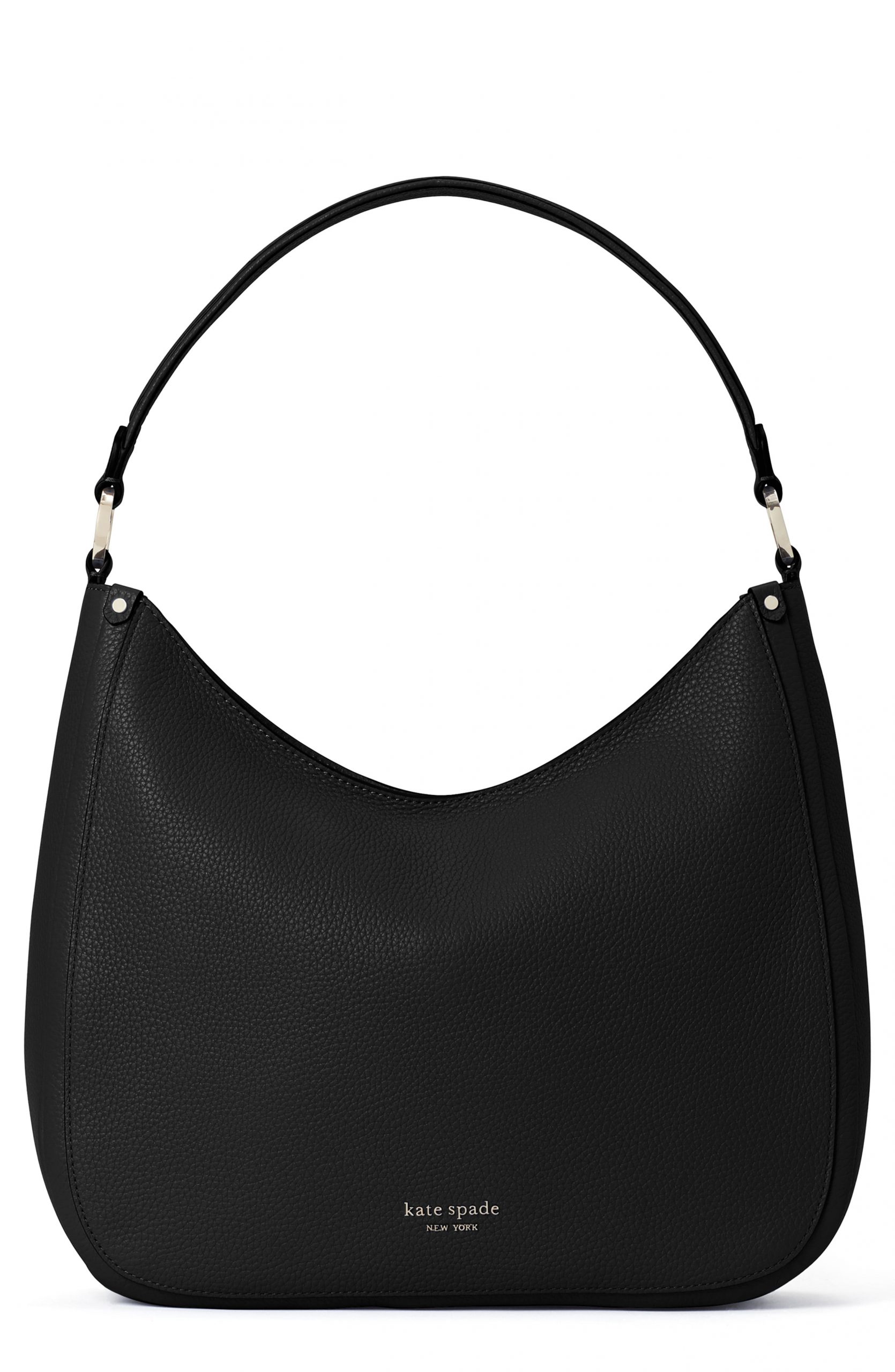 Kate Spade New York Roulette Large Leather Hobo Bag - Black | Fashion ...