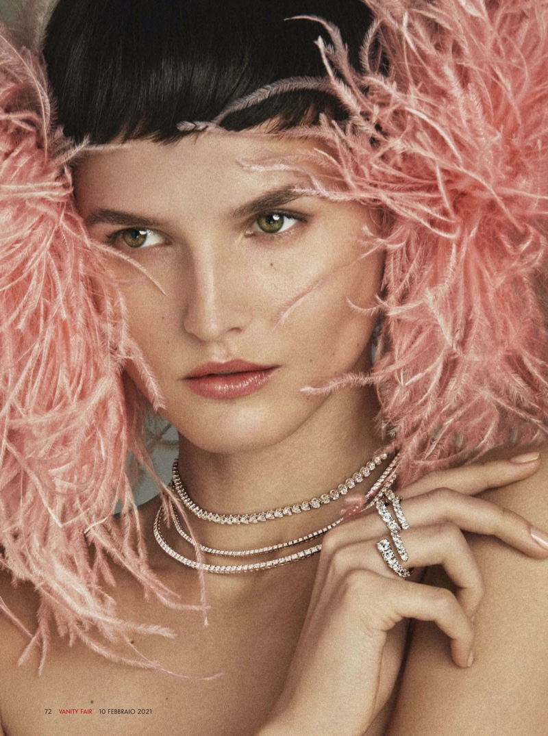 Katlin Aas Poses in Luxury Jewelry for Vanity Fair Italy