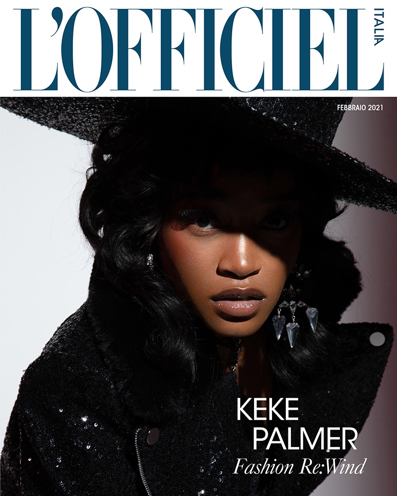 Keke Palmer on L'Officiel Italy February 2021 Cover. Photo: Quintin and Ron