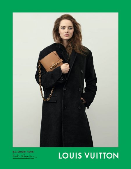 Emma, Chloe x Halle, Naomi Front Louis Vuitton Spring 2021 Campaign Emma Stone appears in Louis Vuitton spring-summer 2021 campaign.