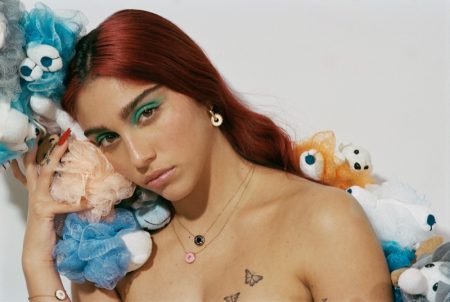 Posing with stuffed animals, Lourdes "Lola" Leon fronts The Marc Jacobs spring-summer 2021 campaign.