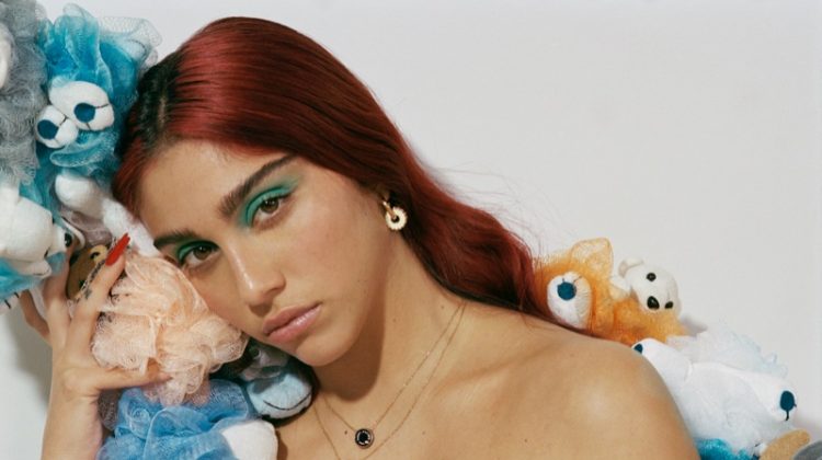 Posing with stuffed animals, Lourdes "Lola" Leon fronts The Marc Jacobs spring-summer 2021 campaign.