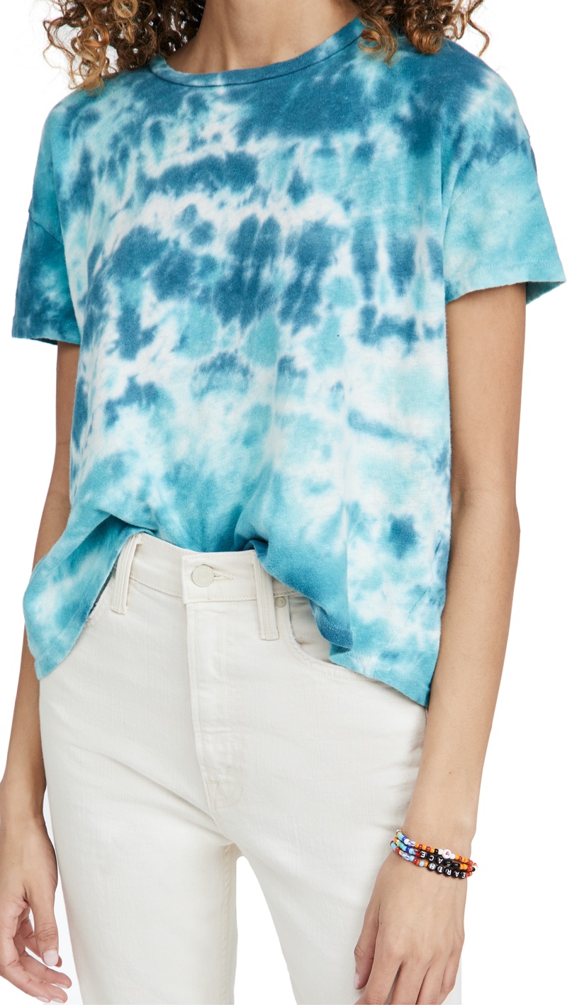 MOTHER The High Sparrow Cropped Tee $110