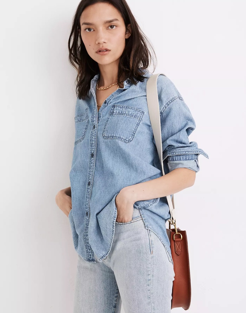 Madewell Denim Oversized Ex-Boyfriend Shirt $79.50