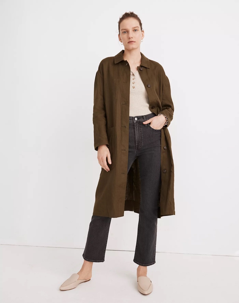 Madewell Linen Oversized Duster Coat $148