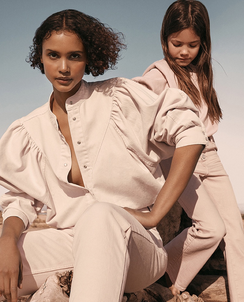 An image from Mango Denim's spring 2021 advertising campaign.