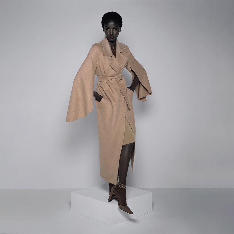 Anok Yai poses for Max Mara spring-summer 2021 campaign.