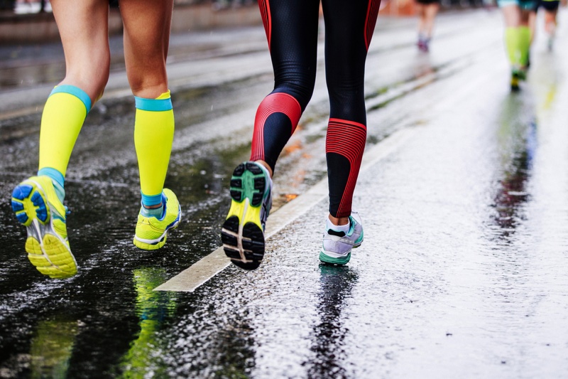 Running Women Colorful Compression Socks