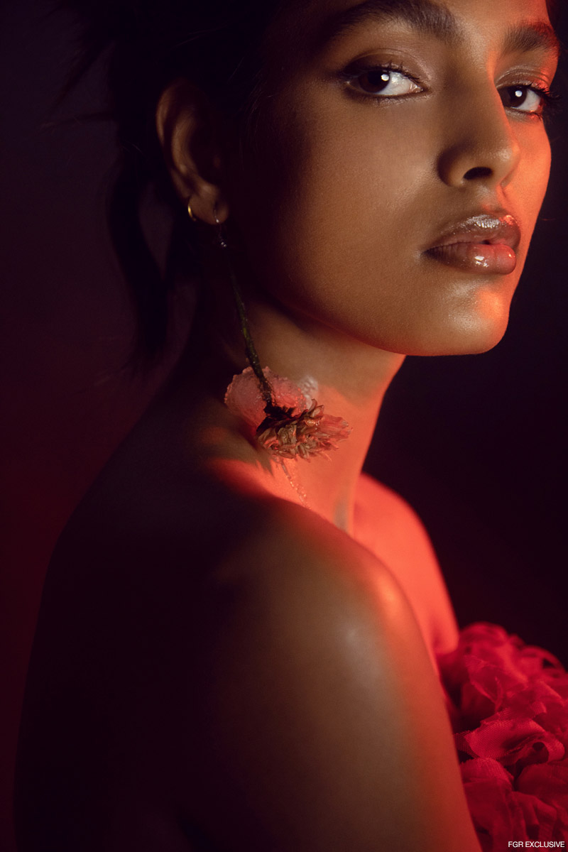 Red Gown Ambika Lal. Photo: Kay Sukumar