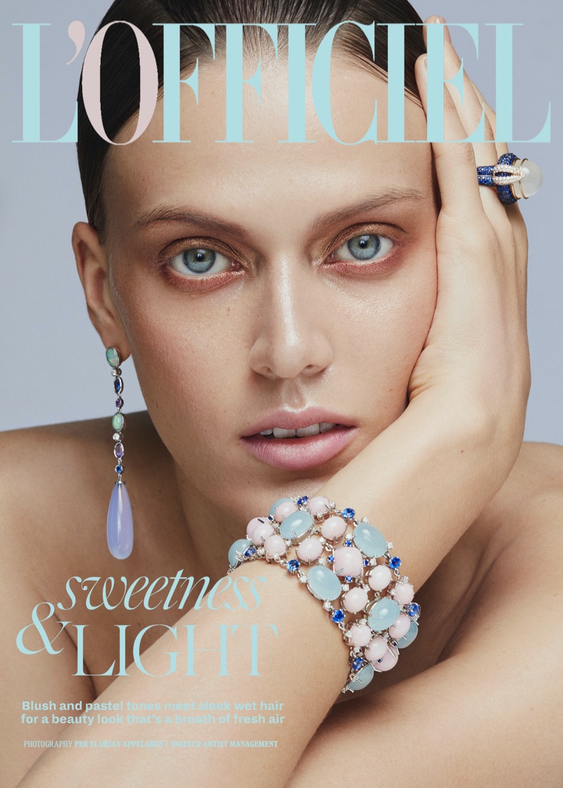 Tess Hellfeuer Sparkles in Luxe Gems for L'Officiel Singapore