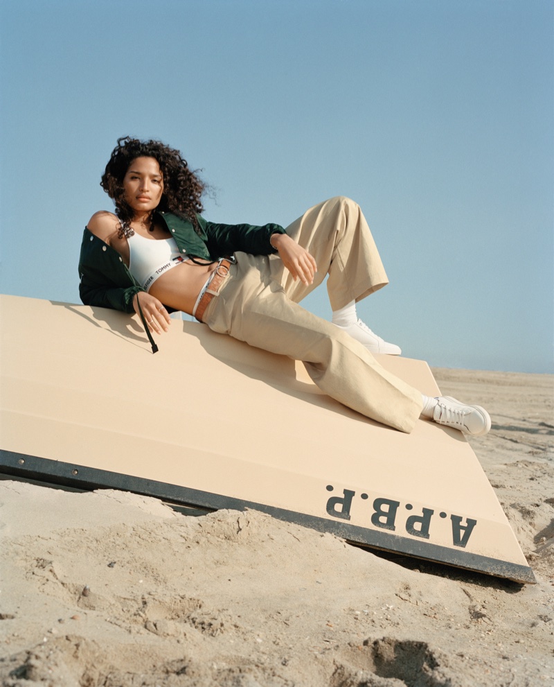 Indya Moore stars in Tommy Hilfiger spring-summer 2021 campaign.