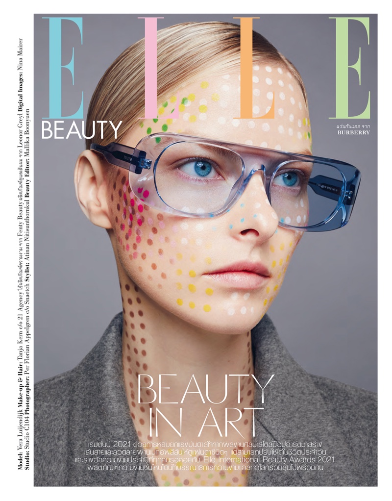 Vera Luijendijk Models Painted Beauty for ELLE Thailand