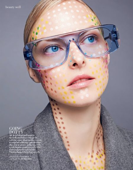Vera Luijendijk Models Painted Beauty for ELLE Thailand Vera Luijendijk Models Painted Beauty for ELLE Thailand