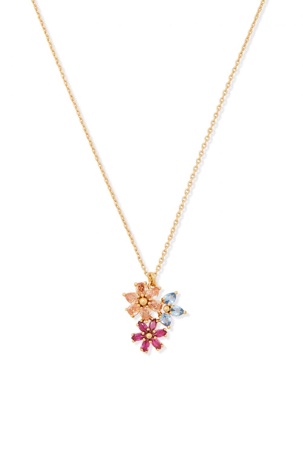 Women’s Kate Spade New York First Bloom Floral Cluster Pendant Necklace ...