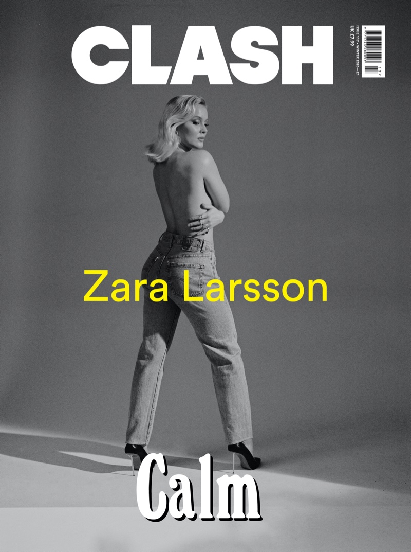 Zara Larsson on Clash Magazine Winter 2020.21 Cover. Photo: Luc Coiffait