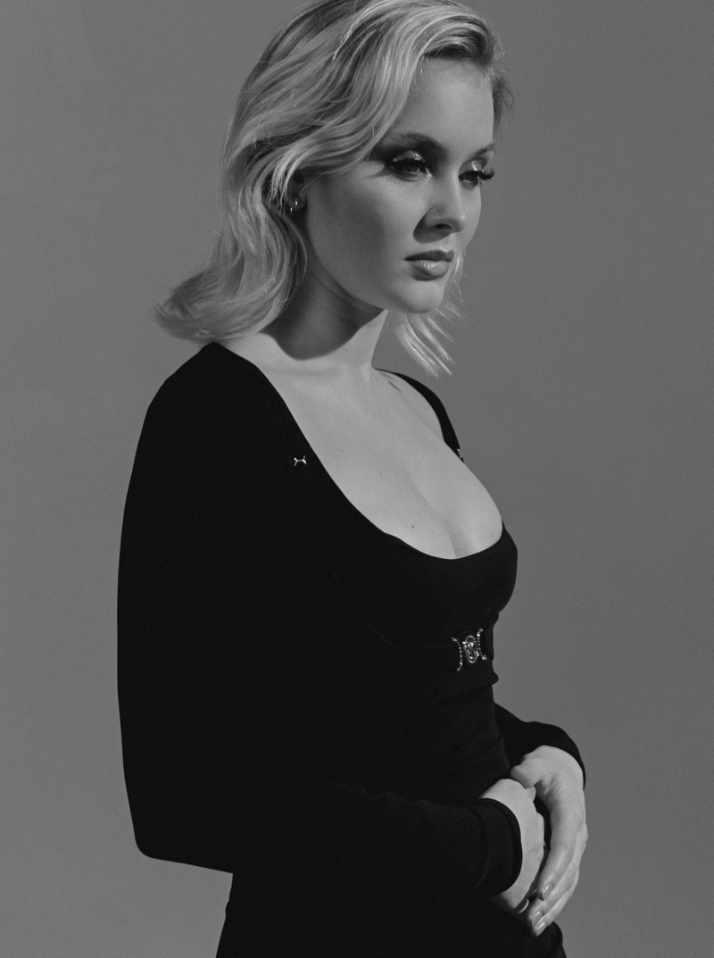 Singer Zara Larsson poses for Clash Magazine. Photo: Luc Coiffait