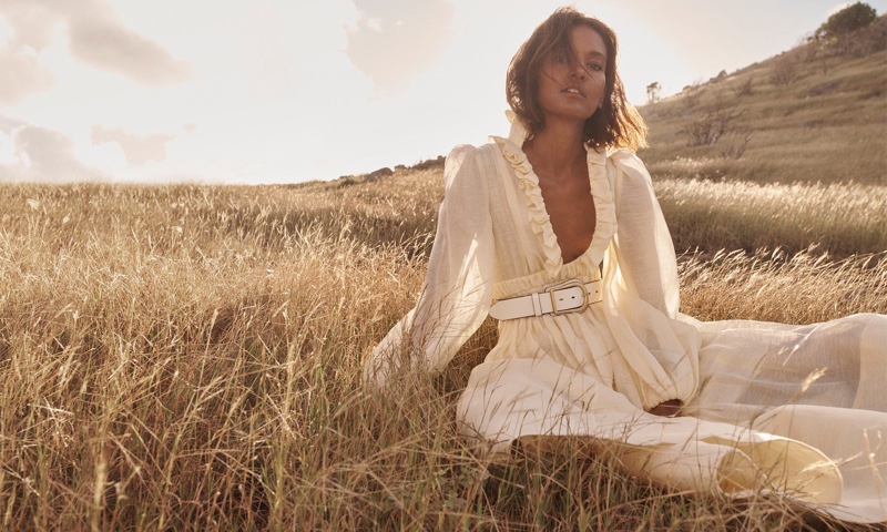 Liya Kebede stars in Zimmermann spring 2021 campaign.