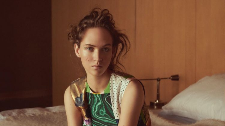 Adrienne Juliger Poses in Spring Fashions for ICON Magazine