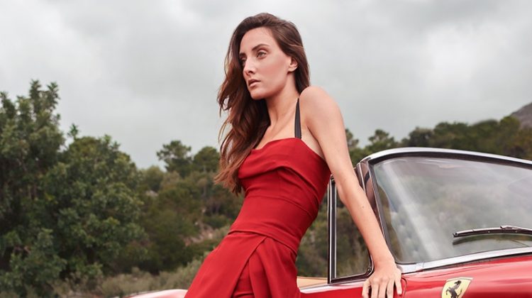 Alba Casete Looks Red-Hot for InStyle Spain