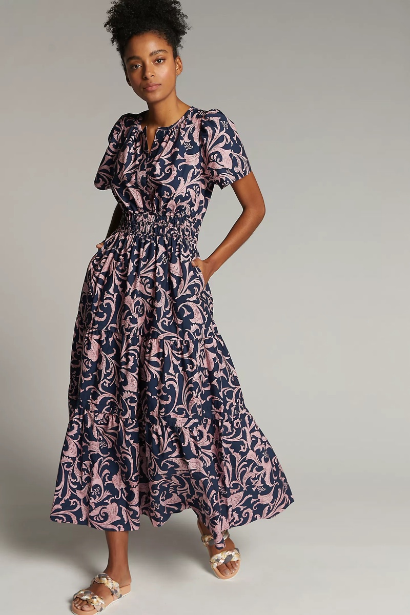 Anthropologie Somerset Maxi Dress in Navy $168