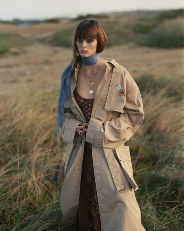 Aylah Peterson WSJ. Magazine Trench Coats Fashion Editorial