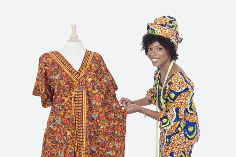 Black Female Designer Dashiki Dress Form