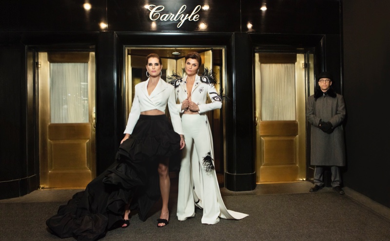 Brooke & Helena Exude Glamour in L'Officiel Italia Cover Story