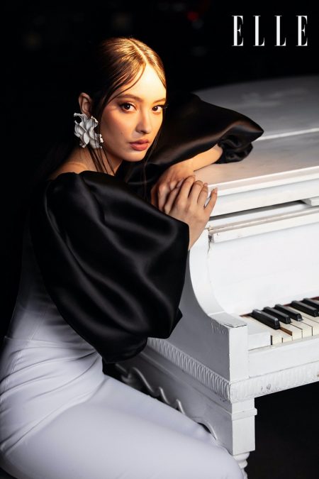 Faouzia Wears Elegant Looks for ELLE Bulgaria Singer Faouzia poses in designs from Lada Regina and Rasario. Photo: Sid Rane