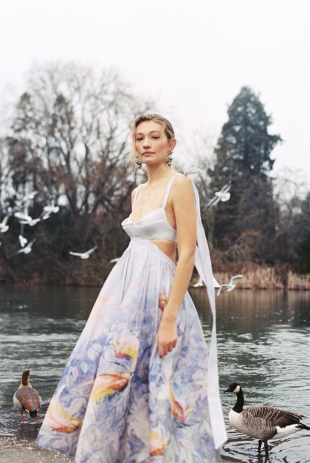 Galina Woodroffe Wears Romantic Styles for ELLE Croatia