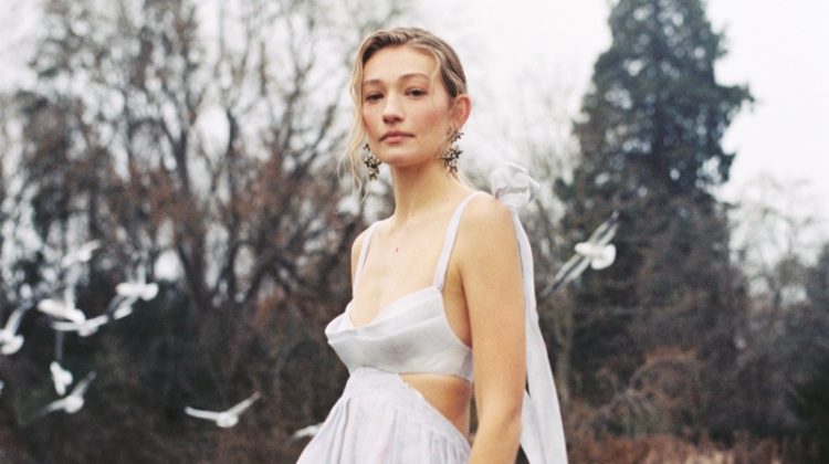 Galina Woodroffe Wears Romantic Styles for ELLE Croatia