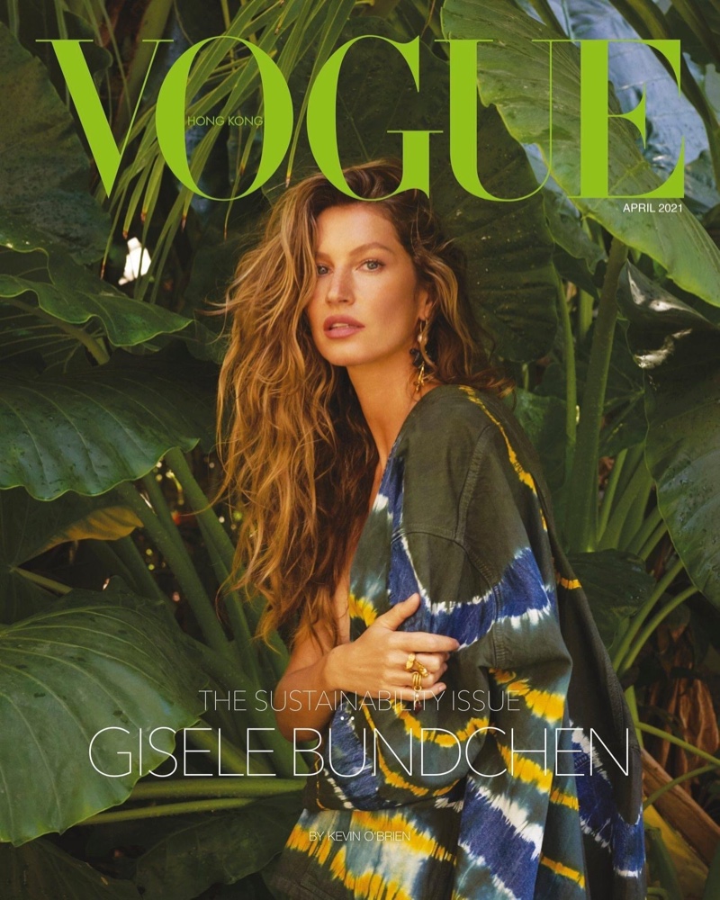Gisele Bundchen on Vogue Hong Kong April 2021 Cover.