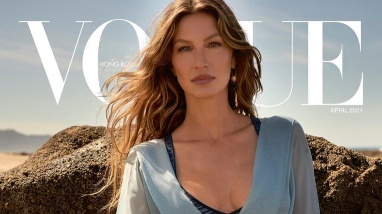 Gisele Bundchen on Vogue Hong Kong April 2021 Cover.