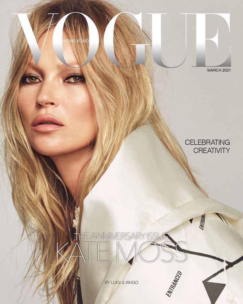 Satire radar Søgemaskine markedsføring Kate Moss for Vogue Hong Kong March 2021