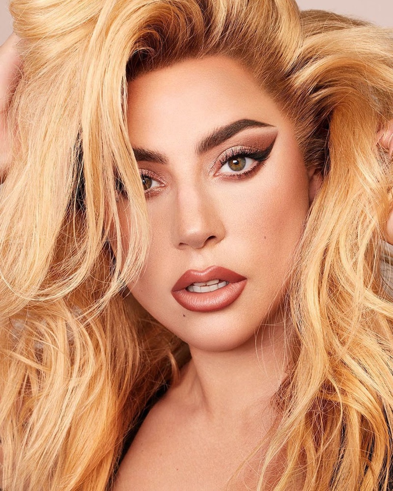 Singer Lady Gaga fronts Haus Laboratories Edge Precision Brow Pencil campaign.