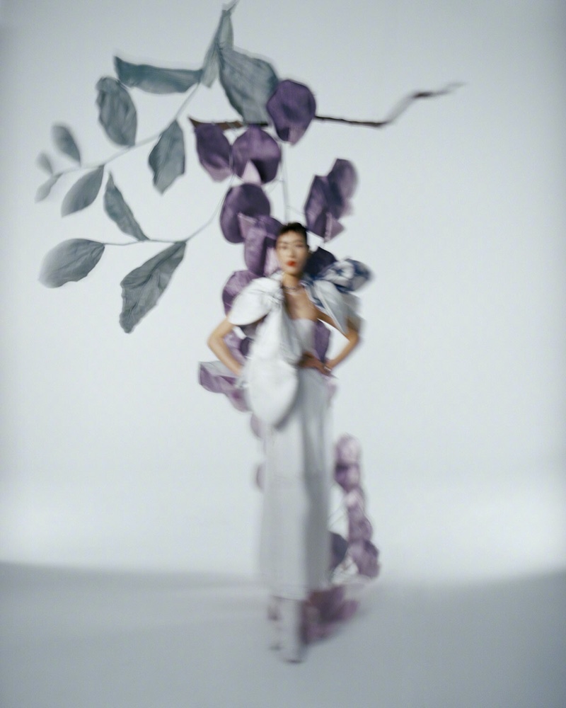 Liu Wen Models New Season Looks for Vogue Singapore