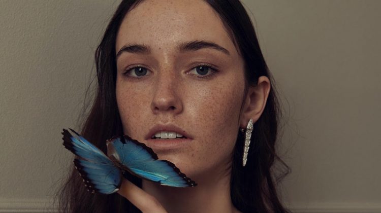 Marketa Salounova Models Luxury Gems for PročNe Magazine